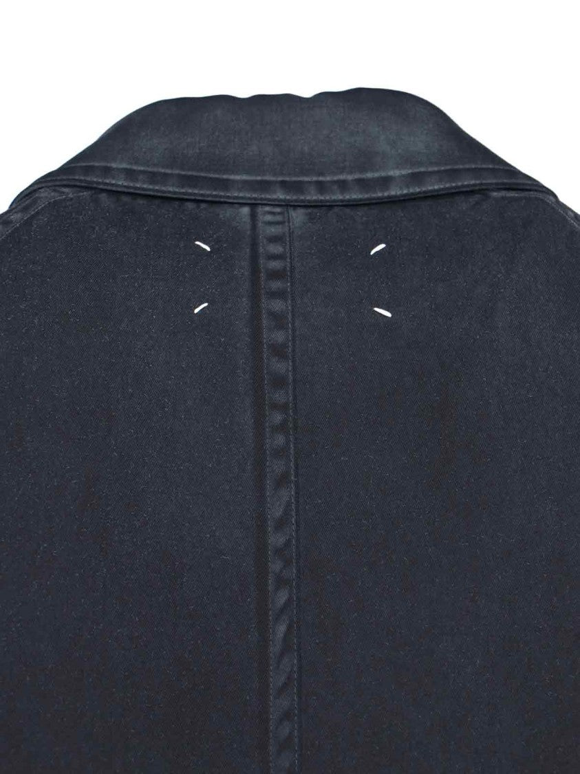 Maison Margiela Wool Coat With Waist Belt