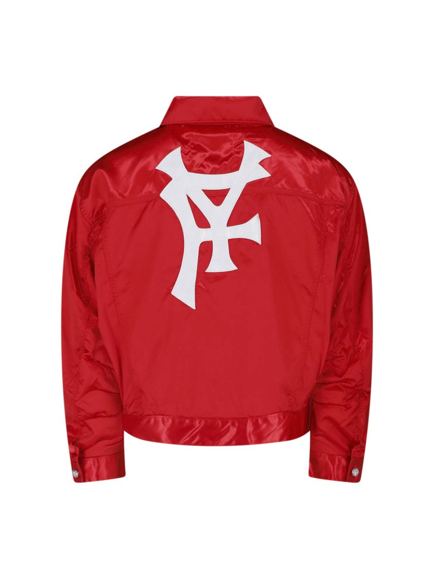 Pdf Cropped Satin Jacket With Button Closure