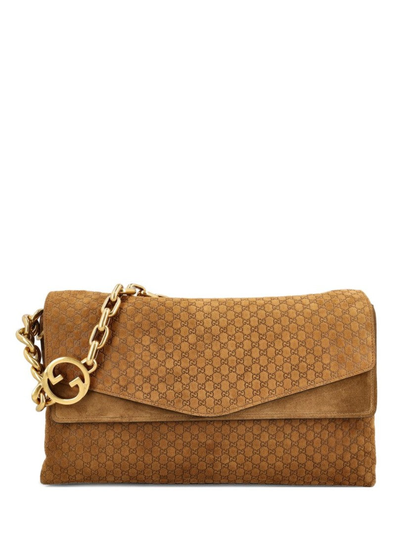 Gucci Rectangular Shoulder Bag With Textured Calfskin