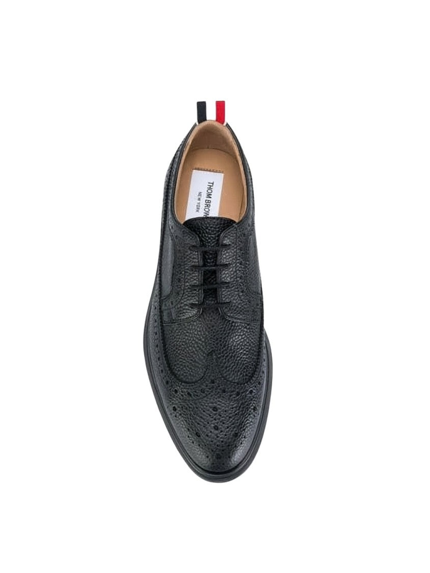 Thom Browne Wingtip Design Dress Shoes With Brogue Detailing