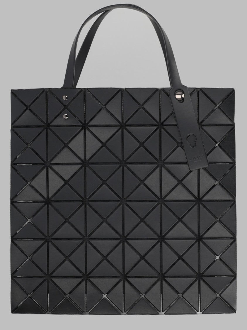 Bao Bao Issey Miyake Black Geometric Polyester Structured Tote Bag