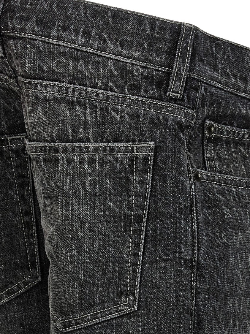 Balenciaga Wide Flared Denim Jeans