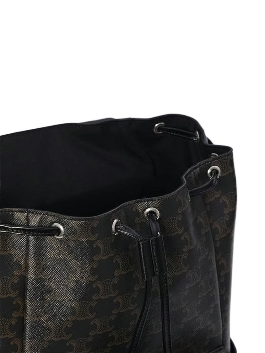 Celine Structured Monogram Canvas Backpack