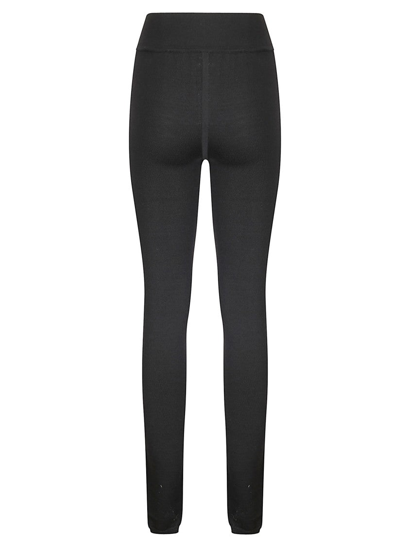 Rick Owens Form-Fitting Black Leggings With Minimalist Aesthetic