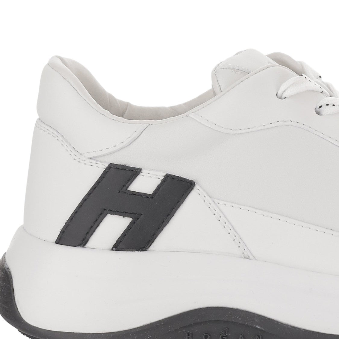Hogan Nappa Leather Sneakers With Memory Foam And Contrasting Detail