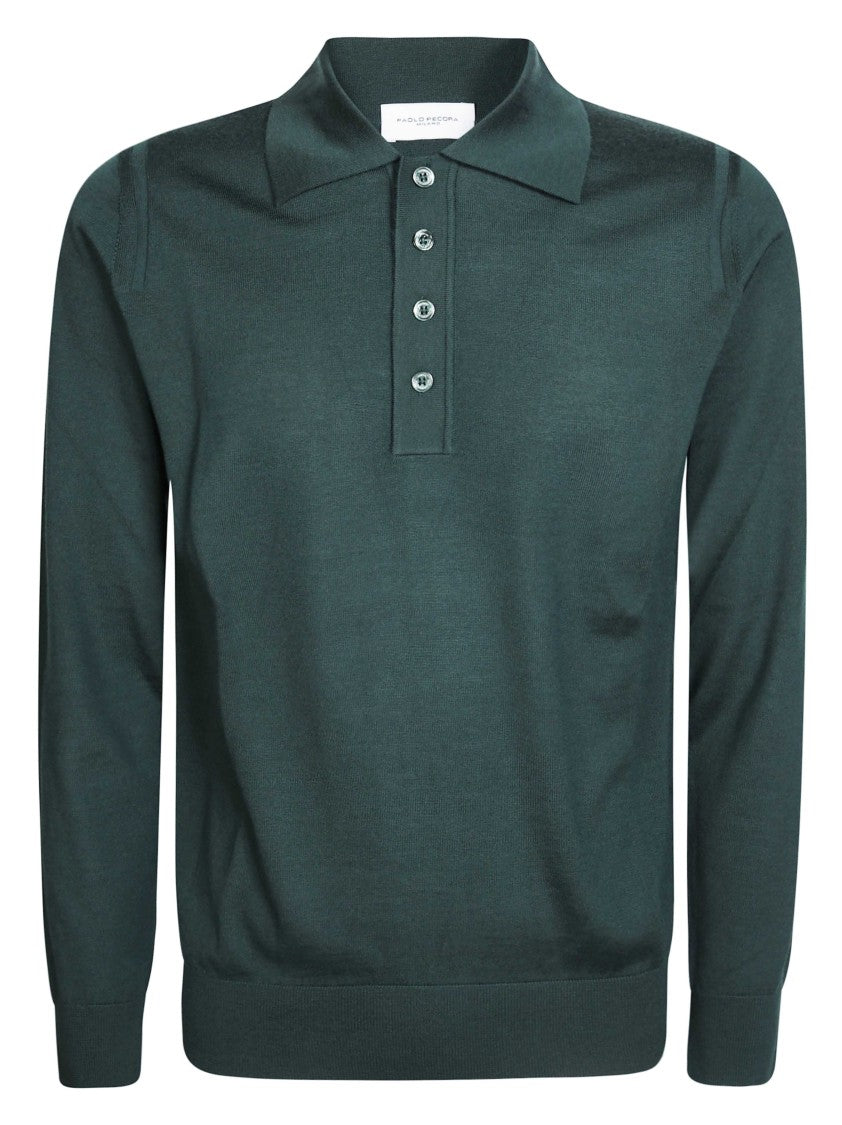 Paolo Pecora Long-Sleeve Polo Cardigan