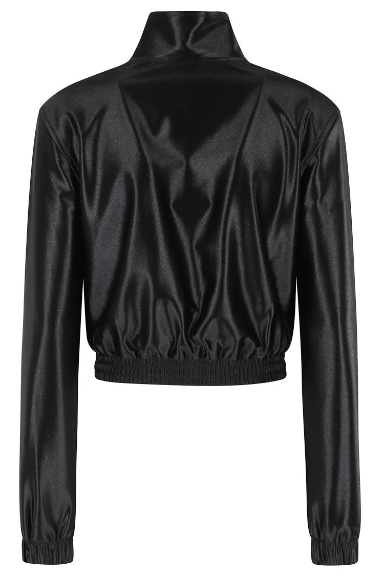 T By Alexander Wang Shrunken Zip Up Sweatshirts