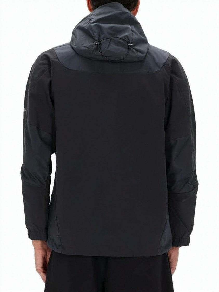 And Wander Modern Black Nylon Jacket With Hood