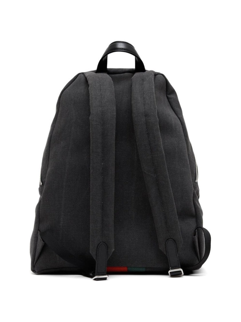 Gucci Vertical Stripe Monogram Canvas Backpack