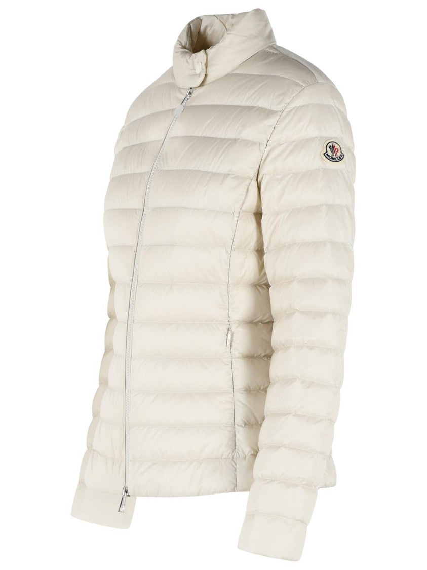 Moncler 'Igelle' Short Ivory White Polyamide Down Jacket