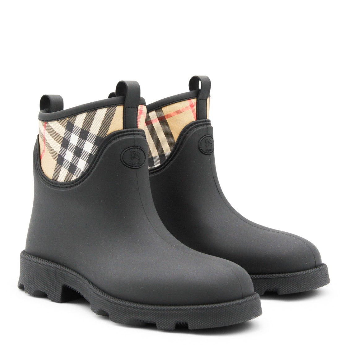 Burberry Black Marsh Stamp Low Boots