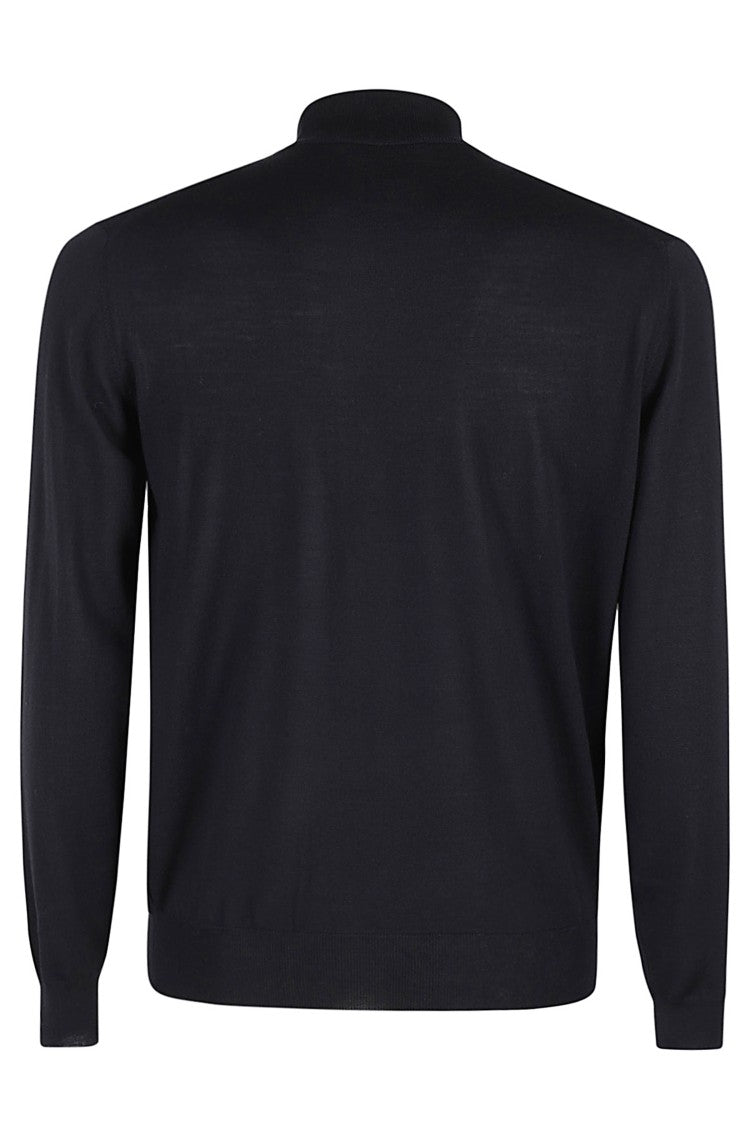 Filippo De Laurentiis High Collar Merino Wool Sweater