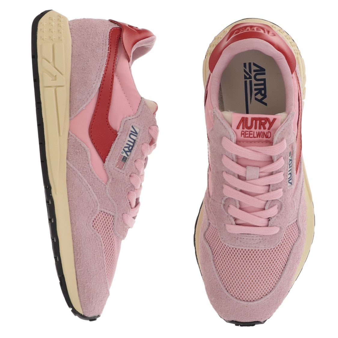 Autry Panel Design Sneakers With Front Lacing And Logo Details