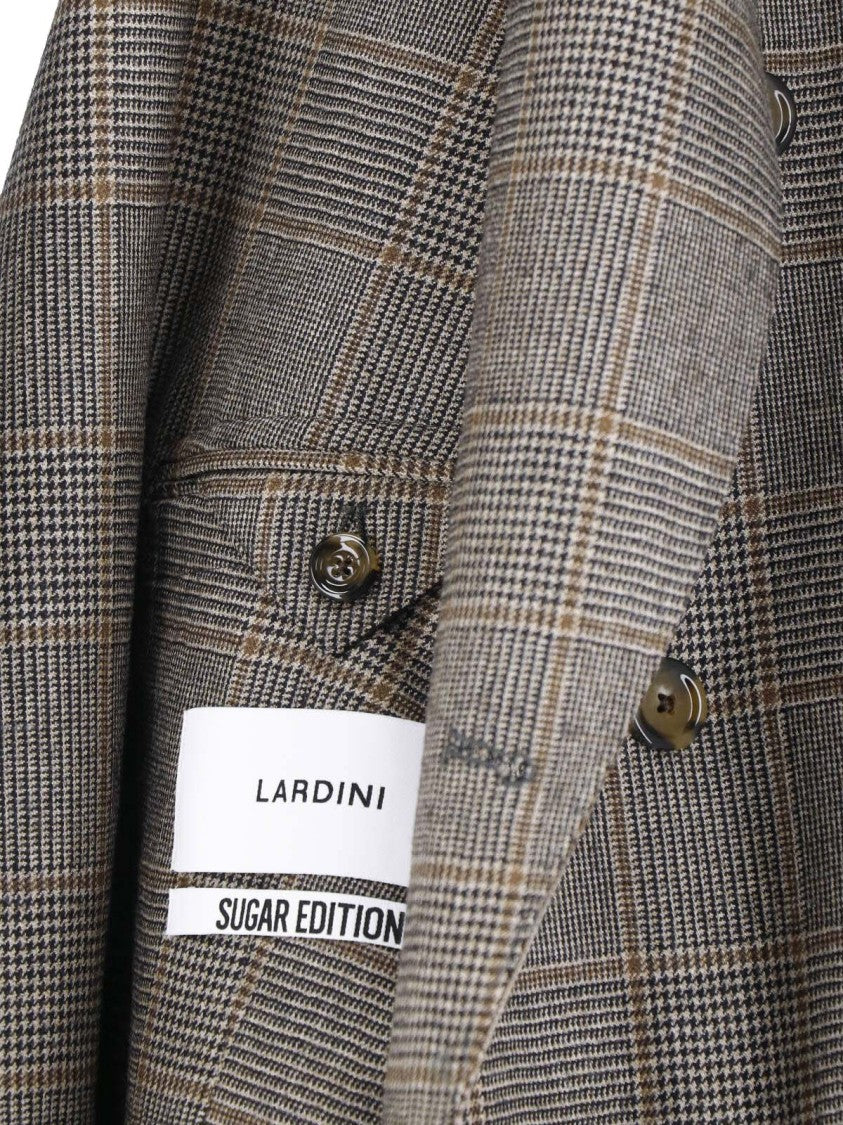 Lardini Timeless Checkered Double-Breasted Blazer
