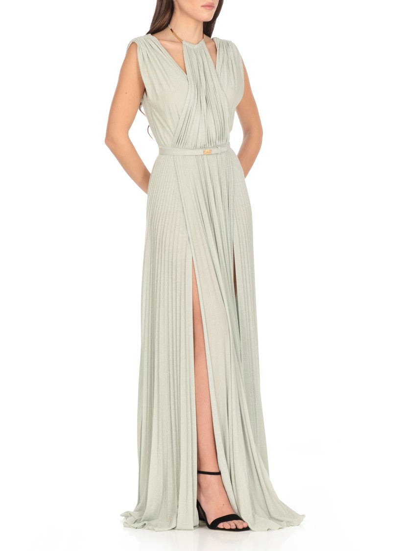 Elisabetta Franchi Red Carpet Jersey Lurex Dress