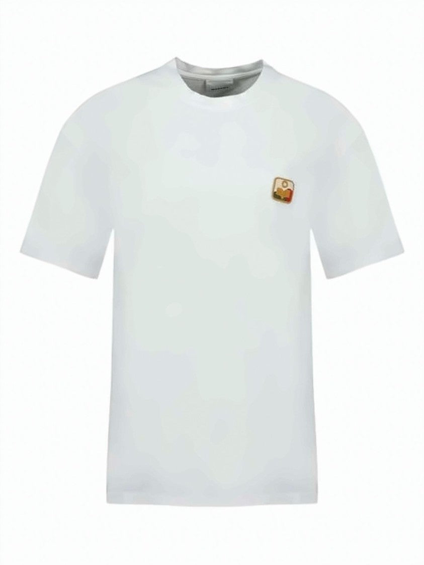 Isabel Marant Embroidered Patch Short-Sleeve T-Shirt