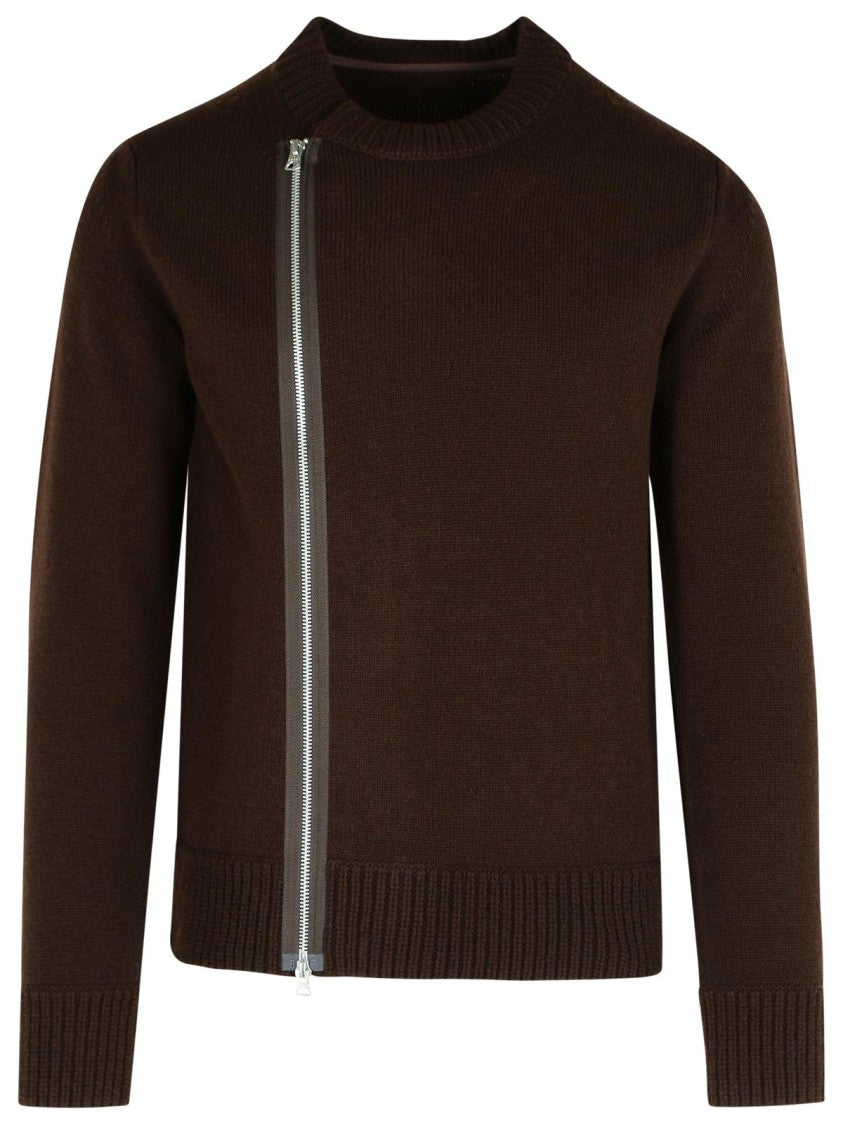 Sacai Brown Wool Sweater