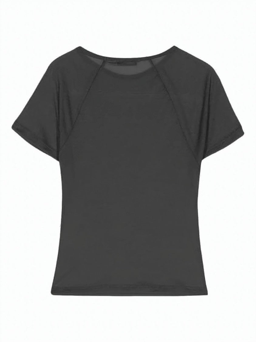 Paloma Wool Neutrals Fitted Round Neck Raglan T-Shirt