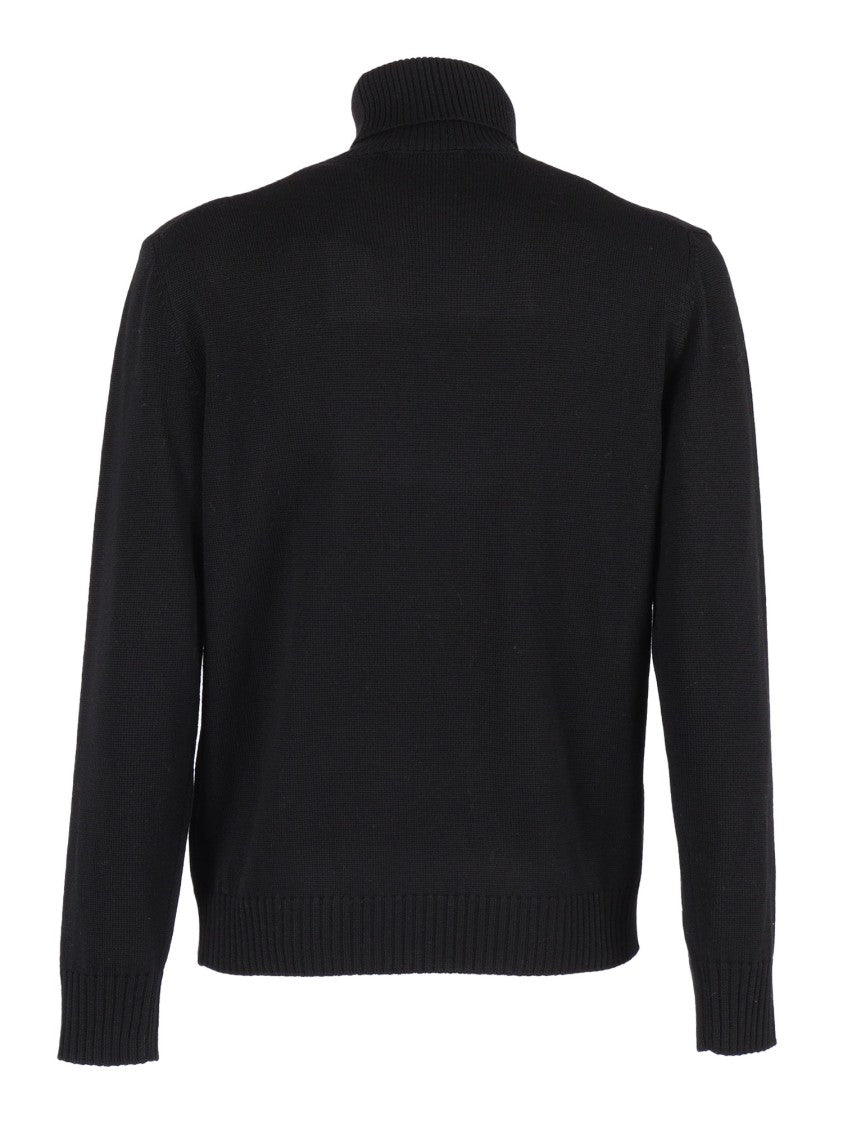 Ballantyne Turtleneck Pullover In Fine Knit Wool