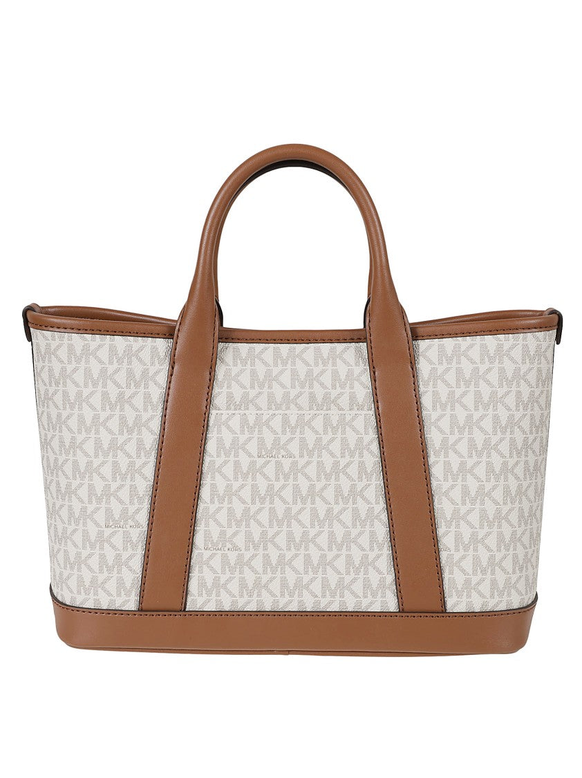 Michael Kors Structured Shoulder Bag With Signature Logo Pattern