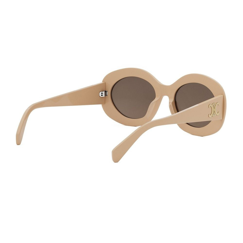Celine Triomphe Beveled Oval Sunglasses