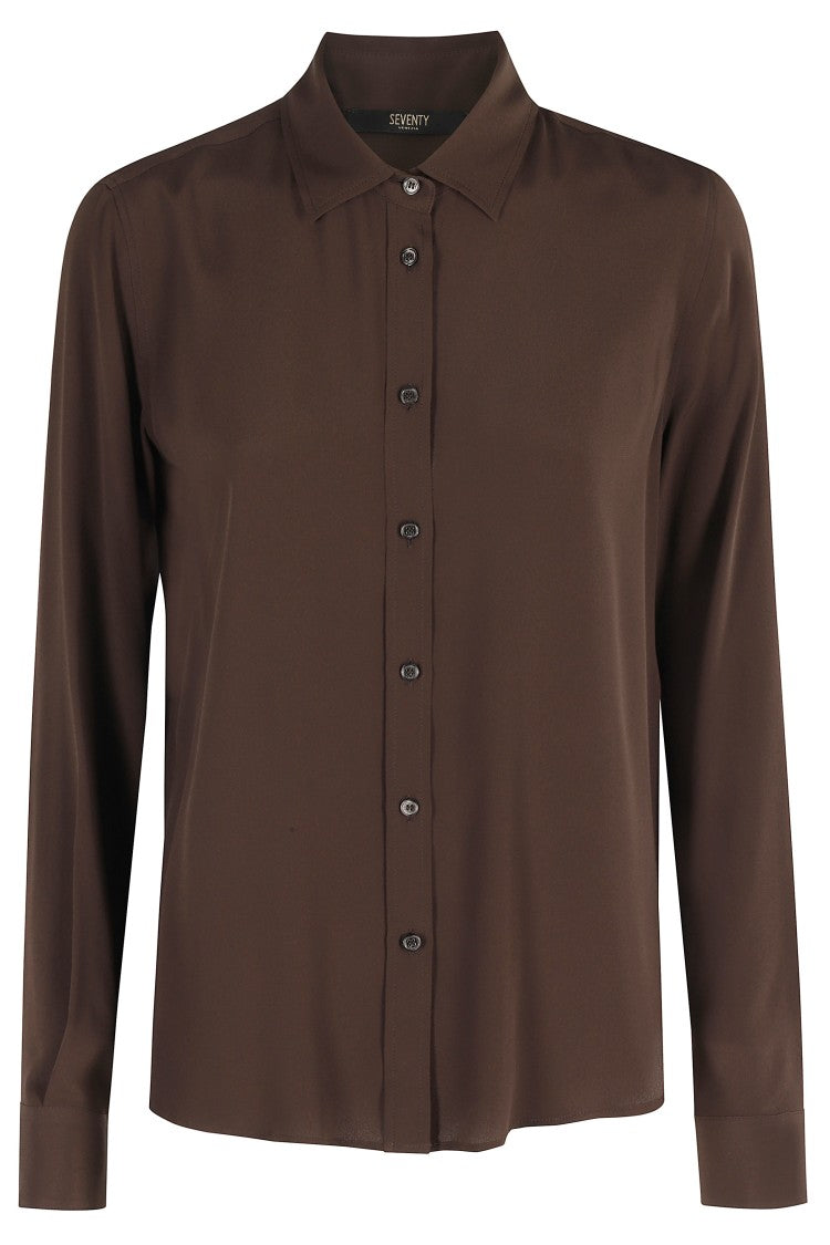 Seventy Brown Shirt With Regular Collar