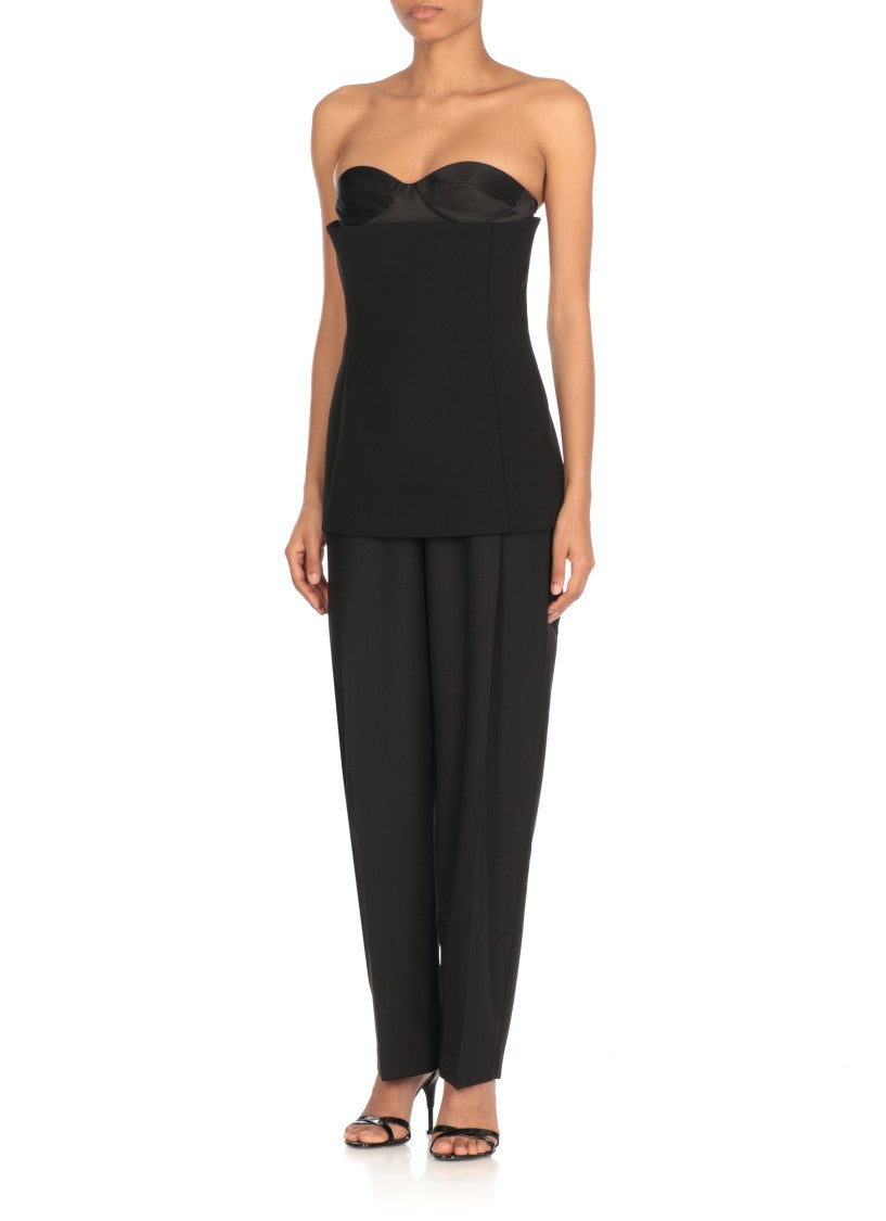 Khaite Black Ayla Top