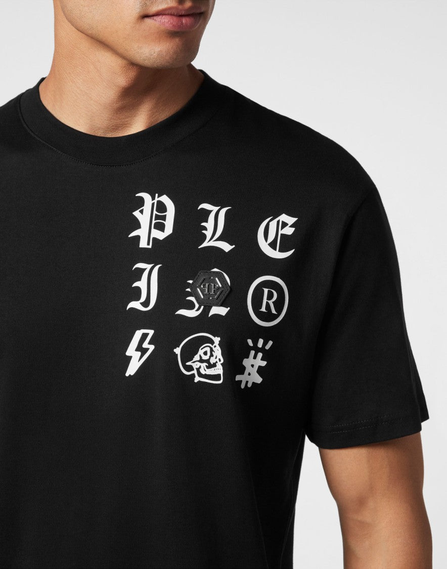 Plein Sport Black Short-Sleeve T-Shirt