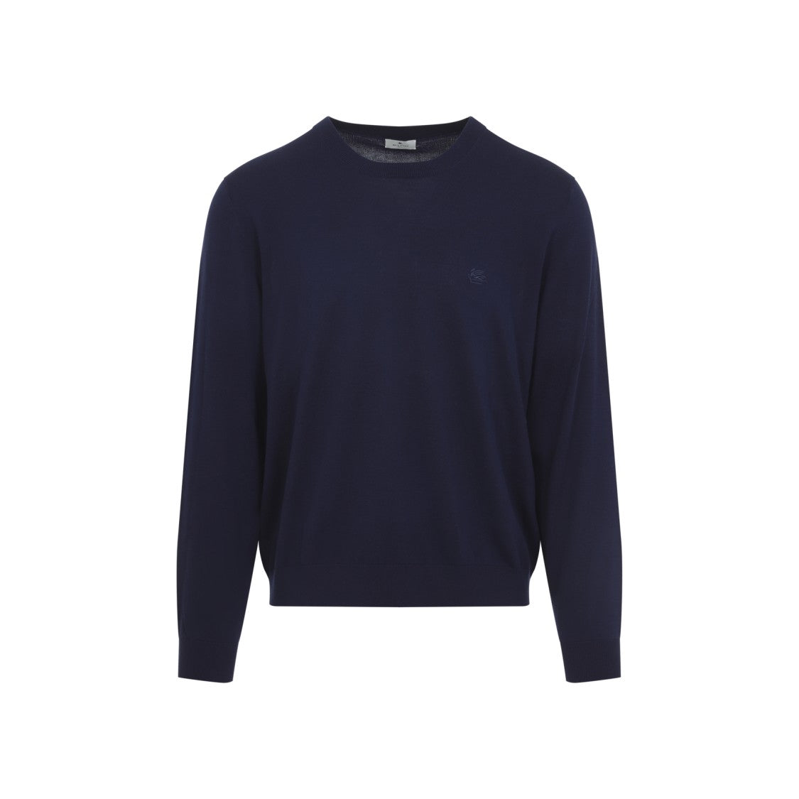 Etro Knitted Blue Cotton Sweater
