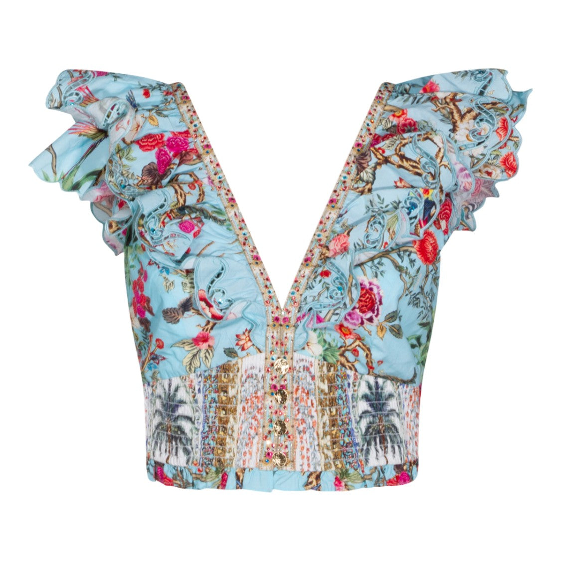 Camilla Classic Neutral Top With Elegant Silhouette