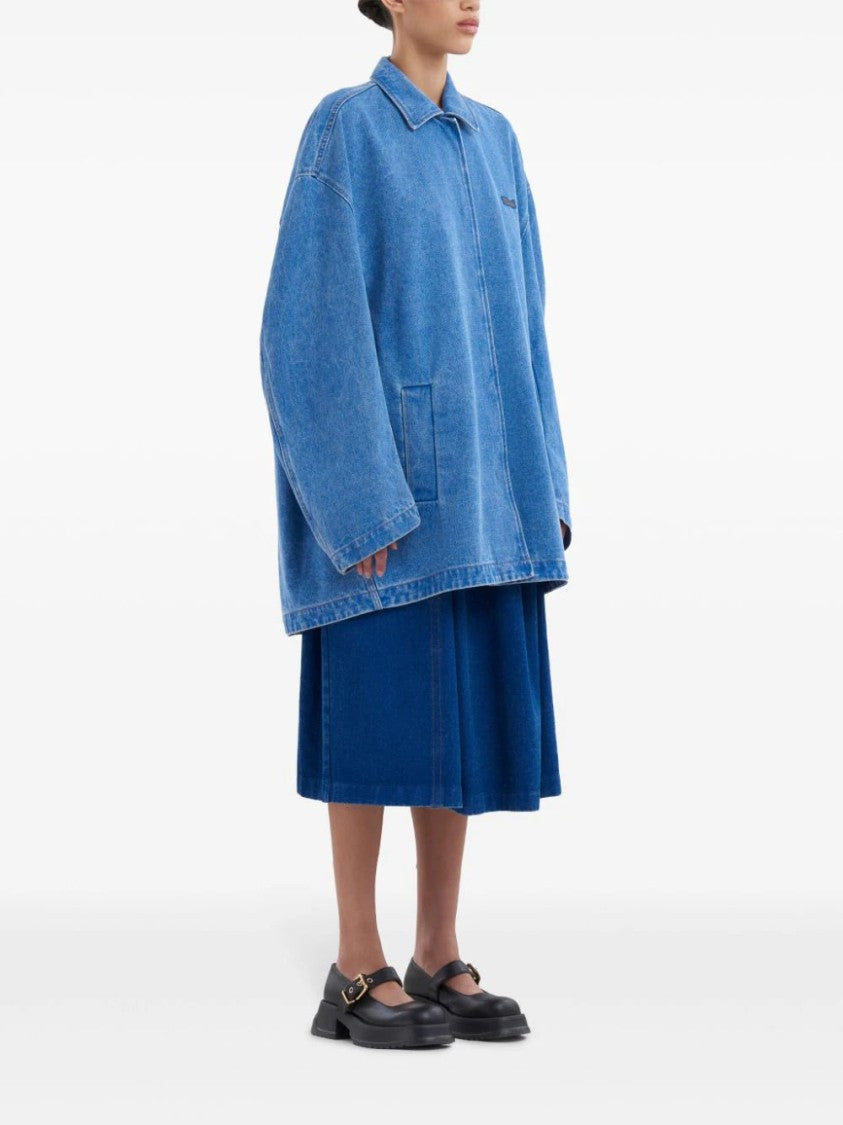 Marni Logo-Appliqué Denim Jacket