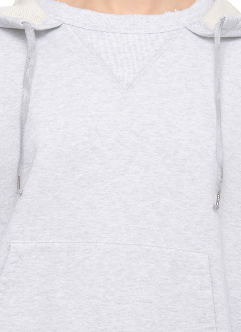 Maison Margiela Grey Cotton Kangaroo Hoodie