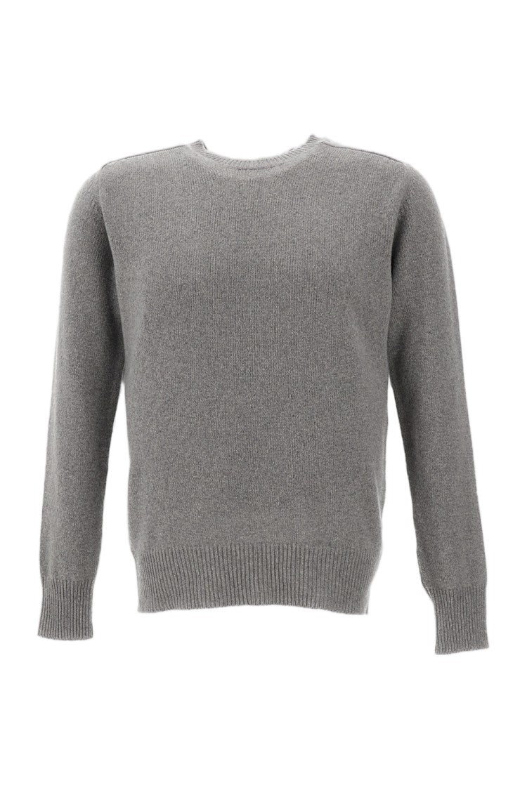 Customer Lovers Grey Cashmere Crewneck Sweater