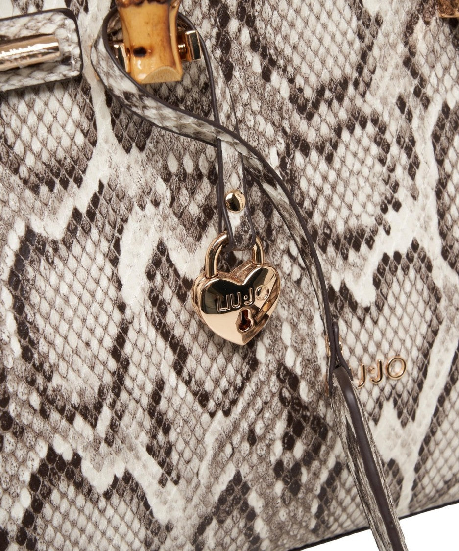 Liu Jo Shoulder Bag With Striking Snake Pattern