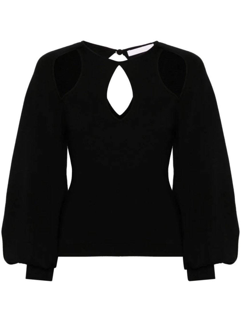 Chloé Fitted Black Top