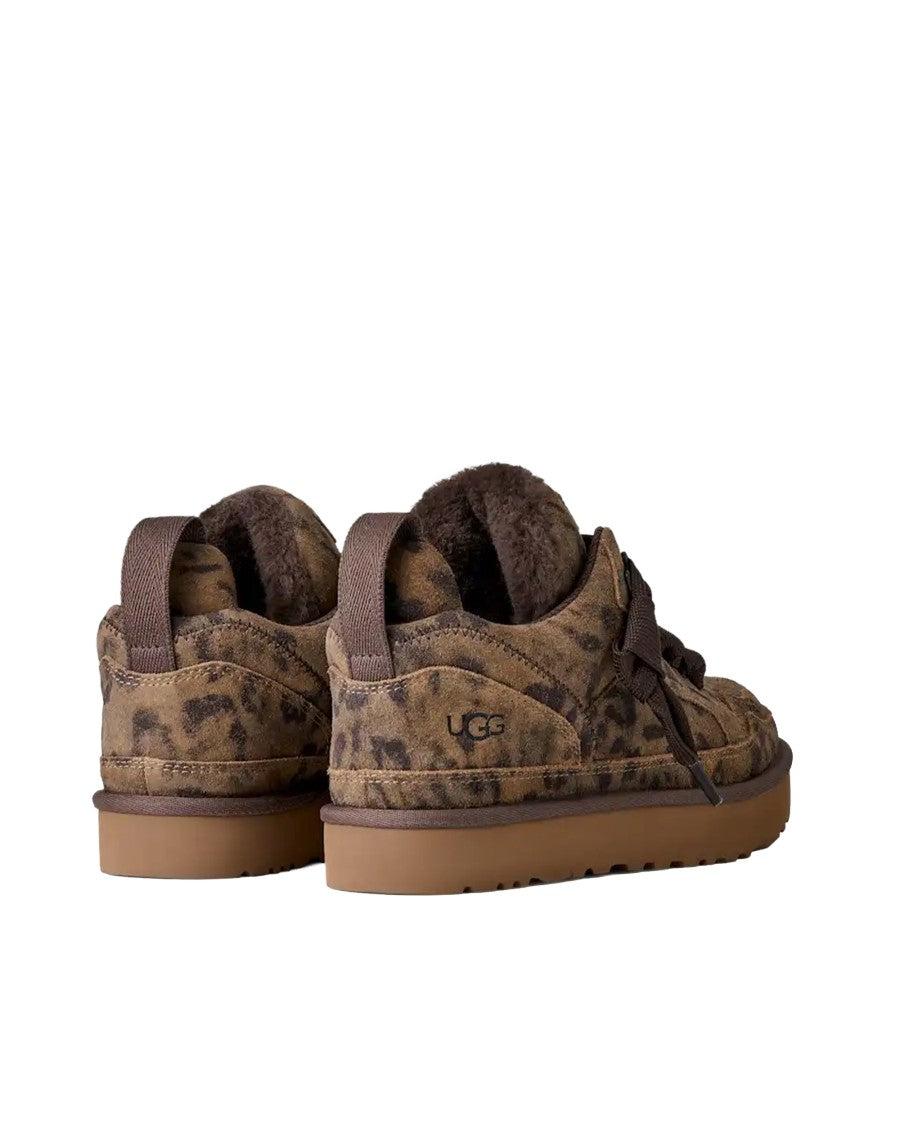 Ugg Lowmel Chestnut Animal Print Suede Sneakers
