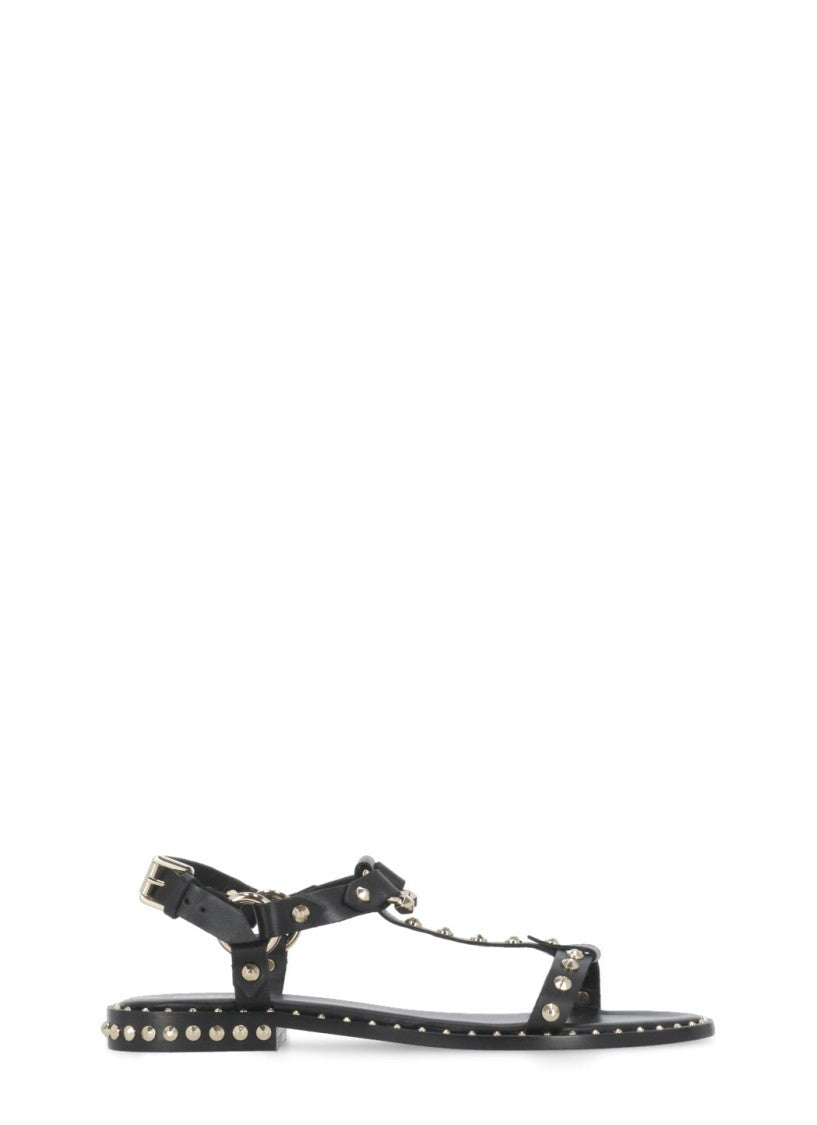 Ash Black Patsy Leather Sandals
