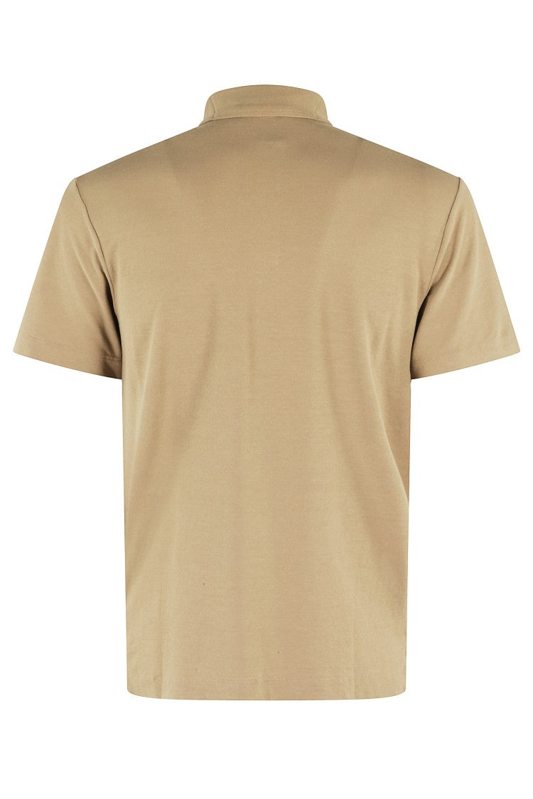 Zanone Brown Ice Cotton Polo Shirt