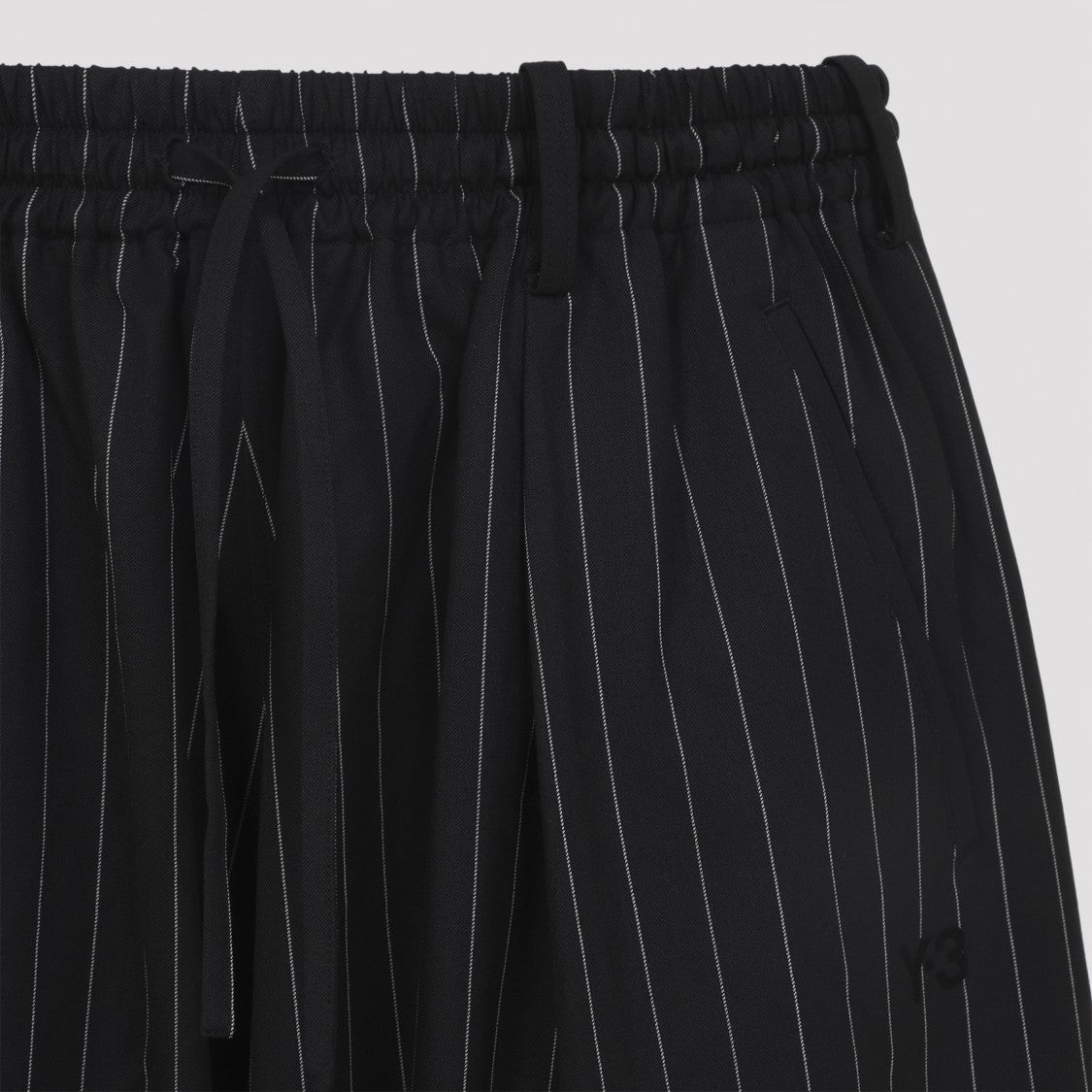Y-3 Wide-Leg Wool Blend Pants