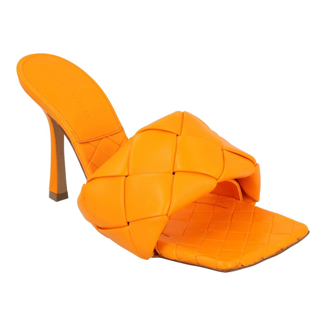 Bottega Veneta Lido Mule Orange