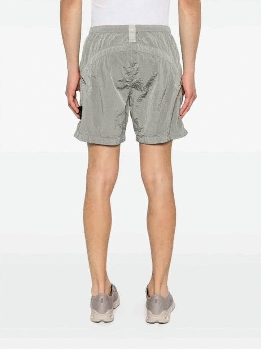 Stone Island Lightweight Relaxed-Fit Shorts With Distinctive Patch Logo