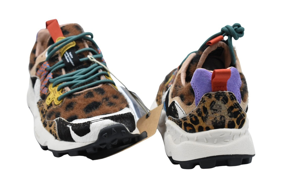 Flower Mountain Beige Flat Shoes With Unique Textures