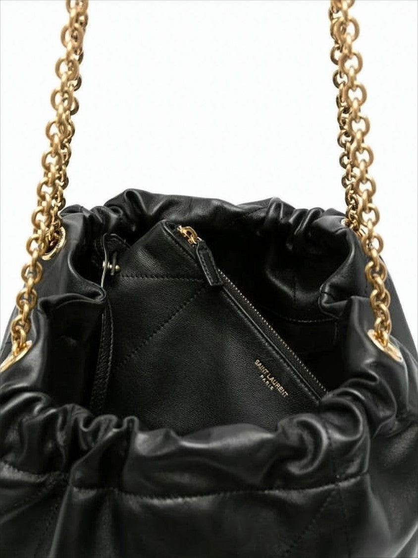 Saint Laurent Slouchy Nappa Leather Shoulder Bag