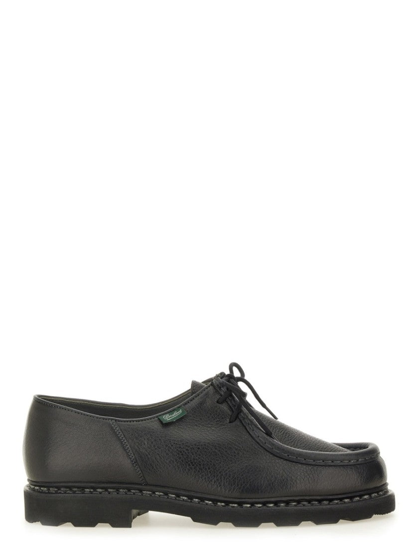 Paraboot Michael Black Leather Moccasins