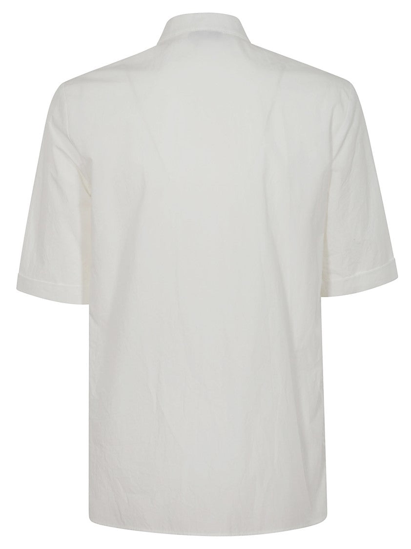 Pt Torino Button-Up Shirt With Subtle Ruffle Detail