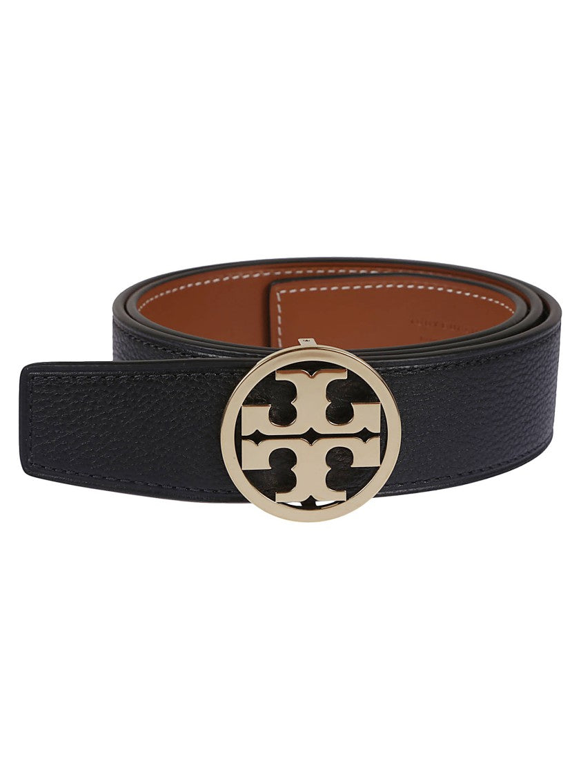 Tory Burch Miller Textured Leather Belt