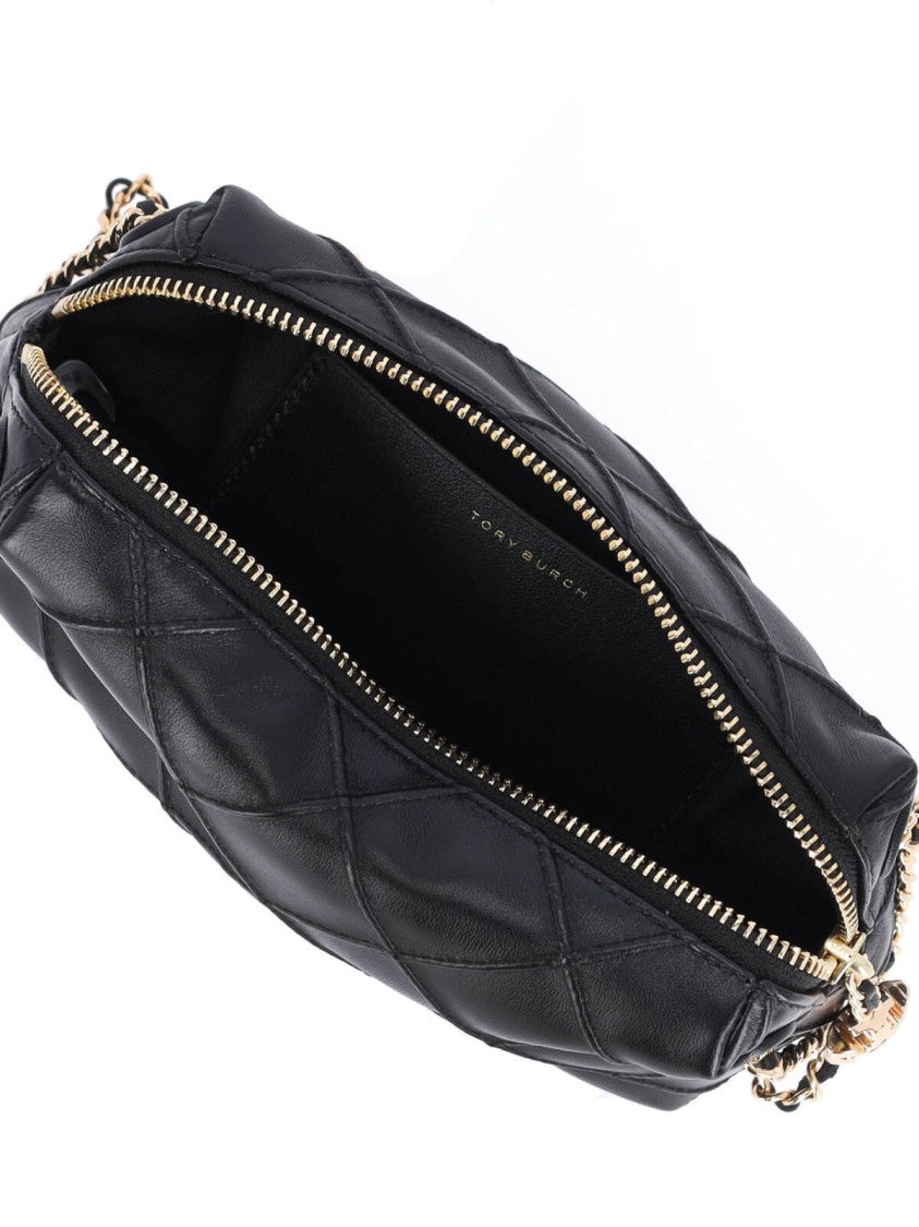 Tory Burch Mini Shoulder Bag "Fleming" – Black