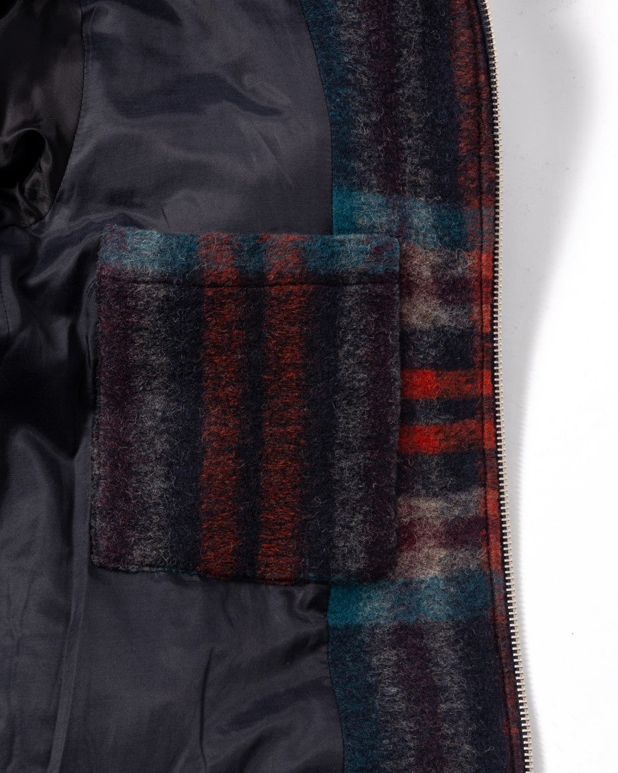 Wax London Woolen Check Heath Jacket With Navy