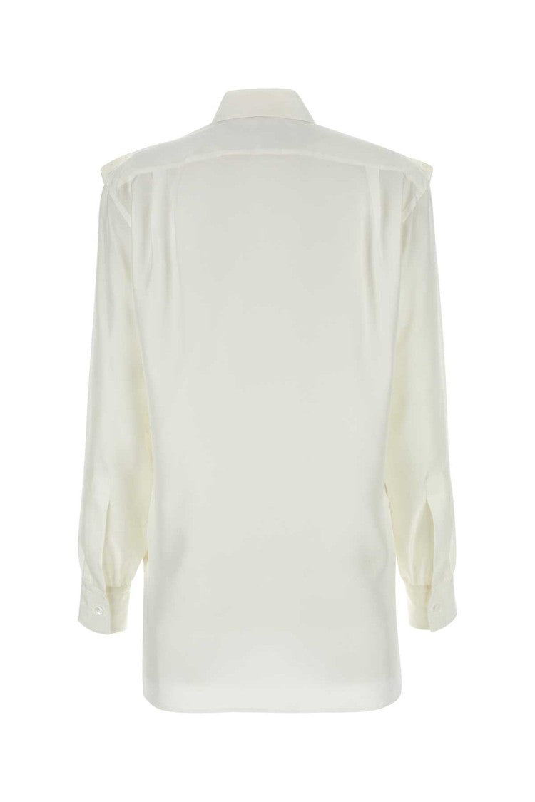 Burberry White Silk Shirt