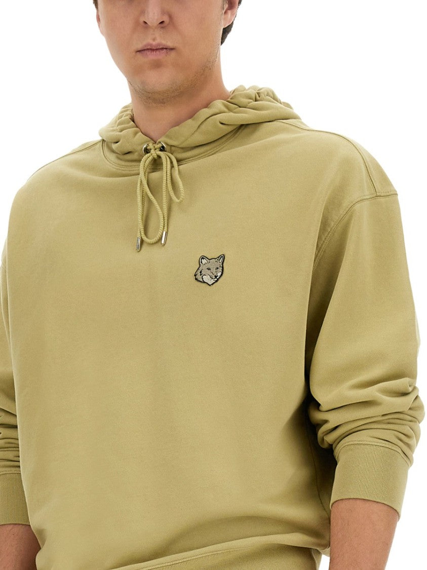 Maison Kitsuné Relaxed Fit Hoodie With Embroidered Logo